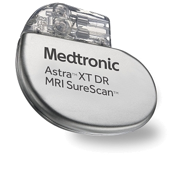 Astra XT MRI с технологией SureScan Электрокардиостимулятор имплантируемый однокамерный Astra XT SR MRI SureScan
Электрокардиостимулятор имплантируемый двухкамерный Astra XT DR MRI SureScan