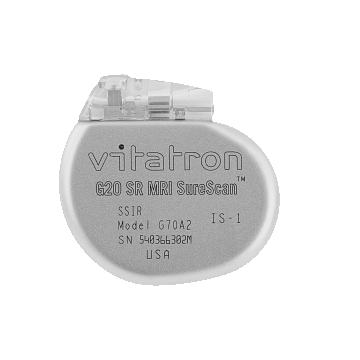 Vitatron G20 SR MRI SureScan Электрокардиостимулятор имплантируемый однокамерный частотно-адаптивный Vitatron G20 SR MRI SureScan, модель G20A2